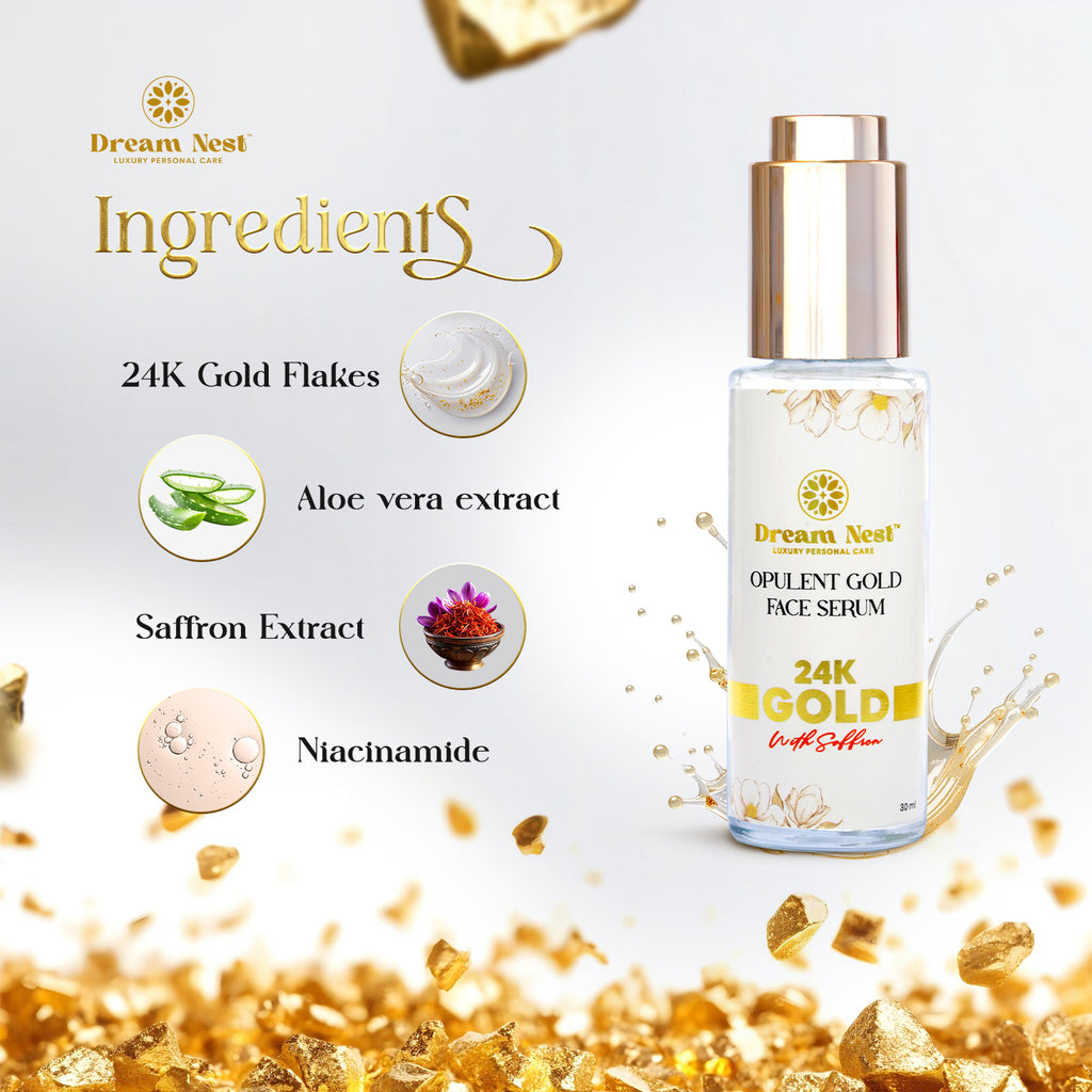 24K Opulent Gold Face Serum [30ml]